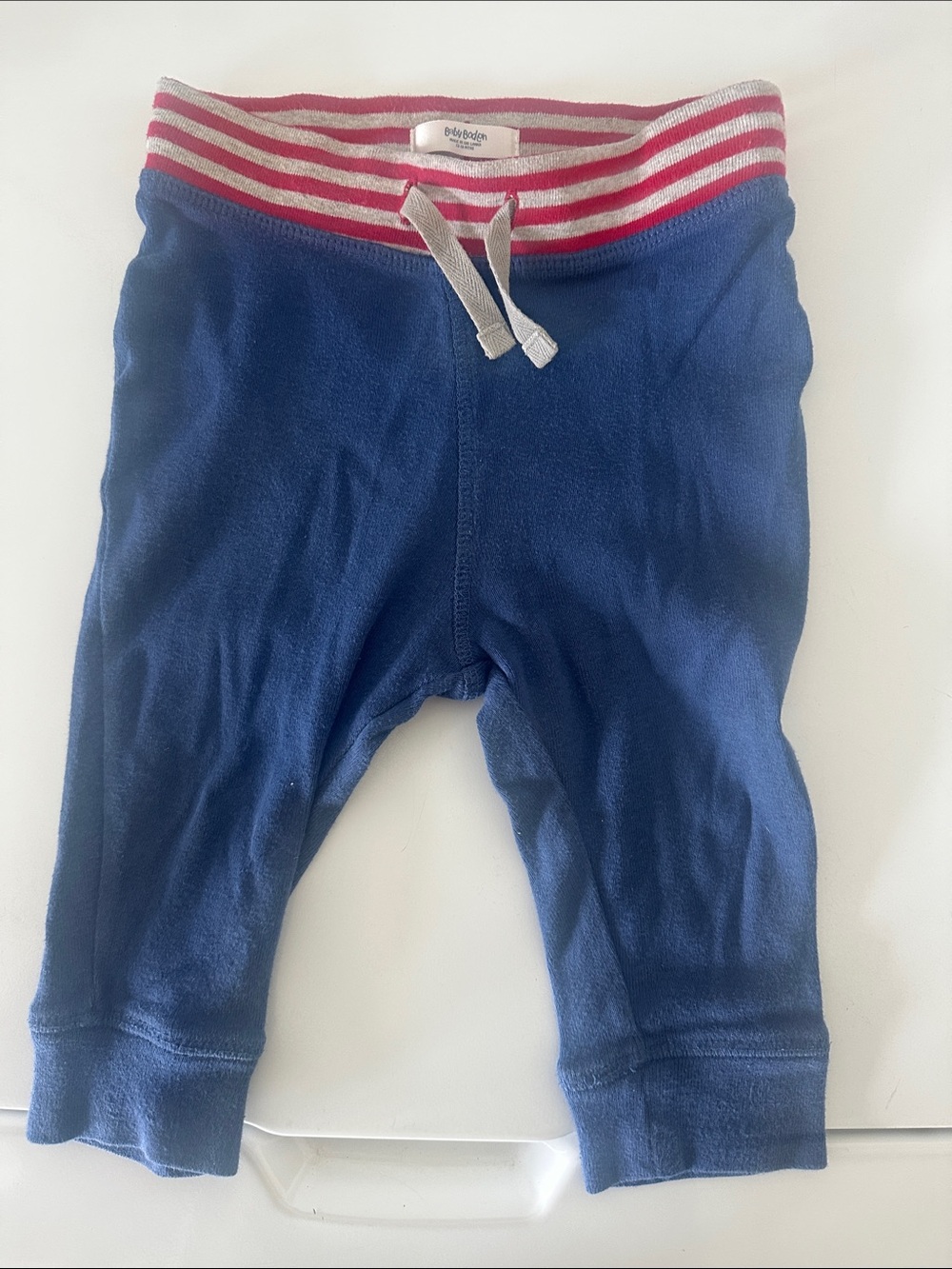 Mini Boden Navy Blue Bottoms with Red Stripe Waistband